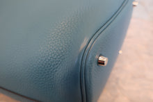 画像をギャラリービューアに読み込む, HERMES/エルメス ピコタンロックMM トリヨンクレマンス ブルージーン □P刻印 ハンドバッグ 800020059