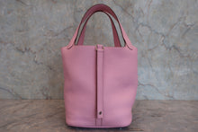 将图片加载到图库查看器,HERMES PICOTIN LOCK MM Clemence leather Mauve sylvestre Z刻印 Hand bag 800080011