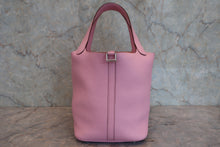 将图片加载到图库查看器,HERMES PICOTIN LOCK MM Clemence leather Mauve sylvestre Z刻印 Hand bag 800080011