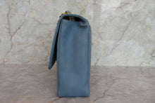 Load image into Gallery viewer, CHANEL  Bias stitch chain shoulder bag Caviar skin Lite blue/Gold hadware Shoulder bag 700080186