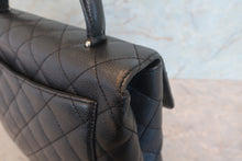Load image into Gallery viewer, CHANEL Matelasse trapezoid hand bag Caviar skin Black/Silver hadware Hand bag 700120159