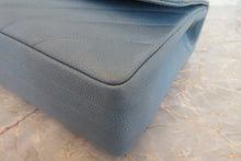 Load image into Gallery viewer, CHANEL  Bias stitch chain shoulder bag Caviar skin Lite blue/Gold hadware Shoulder bag 700080186