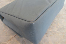 Load image into Gallery viewer, CHANEL  Bias stitch chain shoulder bag Caviar skin Lite blue/Gold hadware Shoulder bag 700080186