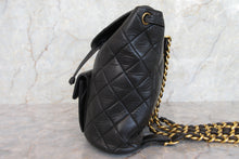 Load image into Gallery viewer, CHANEL Matelasse chain back pack Lambskin Black/Gold hadware Back pack 700030083