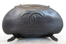 Load image into Gallery viewer, CHANEL Matelasse chain back pack Lambskin Black/Gold hadware Back pack 700030083