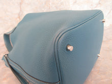 Load image into Gallery viewer, HERMES PICOTIN LOCK MM Clemence leather Blue jean □P Engraving Hand bag 600110208