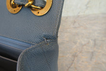 Load image into Gallery viewer, CHANEL  Bias stitch chain shoulder bag Caviar skin Lite blue/Gold hadware Shoulder bag 700080186