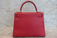 画像をギャラリービューアに読み込む, HERMES/エルメス ケリー28 クシュベル ルージュヴィフ 〇W刻印 ショルダーバッグ 800020021