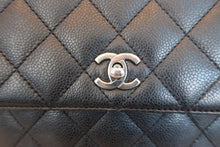 Load image into Gallery viewer, CHANEL Matelasse trapezoid hand bag Caviar skin Black/Silver hadware Hand bag 700120159