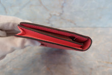 Load image into Gallery viewer, HERMES  Bearn Soufflet Epsom leather Rose lipstick C Engraving Wallet 700060155