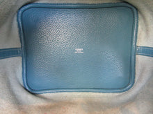 Load image into Gallery viewer, HERMES PICOTIN LOCK MM Clemence leather Blue jean □P Engraving Hand bag 600110208