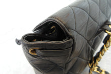 Load image into Gallery viewer, CHANEL Matelasse chain back pack Lambskin Black/Gold hadware Back pack 700030083