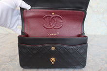 画像をギャラリービューアに読み込む, CHANEL/シャネル マトラッセWフラップWチェーンショルダーバッグ ラムスキン ブラック/ゴールド金具 ショルダーバッグ 800090089