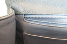 Load image into Gallery viewer, CHANEL  Bias stitch chain shoulder bag Caviar skin Lite blue/Gold hadware Shoulder bag 700080186