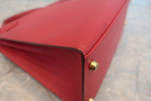 画像をギャラリービューアに読み込む, HERMES/エルメス ケリー28 クシュベル ルージュヴィフ 〇W刻印 ショルダーバッグ 800020021