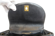 Load image into Gallery viewer, CHANEL Matelasse chain back pack Lambskin Black/Gold hadware Back pack 700030083