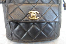 画像をギャラリービューアに読み込む, CHANEL/シャネル マトラッセチェーンリュック ラムスキン ブラック/ゴールド金具 リュック 700030083