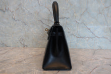 将图片加载到图库查看器,HERMES MINI KELLY 20 Box carf leather Black ○S刻印 Shoulder bag 800070059