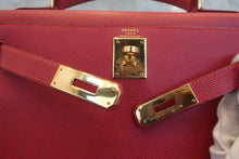 画像をギャラリービューアに読み込む, HERMES/エルメス ケリー28 クシュベル ルージュヴィフ 〇W刻印 ショルダーバッグ 800020021