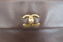 Load image into Gallery viewer, CHANEL CC mark chain shoulder bag Caviar skin Brown/Gold hadware Shoulder bag 700080115
