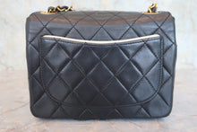 Load image into Gallery viewer, CHANEL Mini Matelasse chain shoulder bag Lambskin Black/White/Gold hadware Shoulder bag 800080235