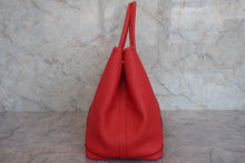 Load image into Gallery viewer, HERMES GARDEN PARTY PM Country leather Rouge casaque X Engraving Tote bag 800040141