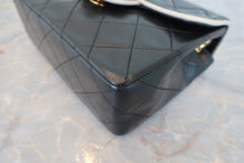 Load image into Gallery viewer, CHANEL Mini Matelasse chain shoulder bag Lambskin Black/White/Gold hadware Shoulder bag 800080235