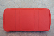 Load image into Gallery viewer, HERMES GARDEN PARTY PM Country leather Rouge casaque X Engraving Tote bag 800040141