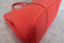 Load image into Gallery viewer, HERMES GARDEN PARTY PM Country leather Rouge casaque X Engraving Tote bag 800040141