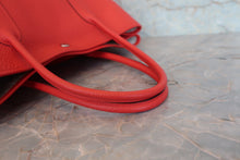 Load image into Gallery viewer, HERMES GARDEN PARTY PM Country leather Rouge casaque X Engraving Tote bag 800040141