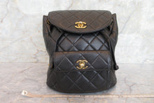 画像をギャラリービューアに読み込む, CHANEL/シャネル マトラッセチェーンリュック ラムスキン ブラック/ゴールド金具 リュック 700080045
