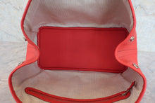Load image into Gallery viewer, HERMES GARDEN PARTY PM Country leather Rouge casaque X Engraving Tote bag 800040141