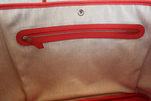 Load image into Gallery viewer, HERMES GARDEN PARTY PM Country leather Rouge casaque X Engraving Tote bag 800040141