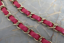 画像をギャラリービューアに読み込む, CHANEL/シャネル Vステッチチェーンショルダーバッグ ラムスキン ピンク/ゴールド金具 ショルダーバッグ 700050123