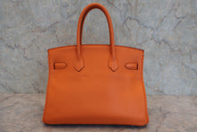 Load image into Gallery viewer, HERMES BIRKIN 30 Clemence leather Orange □P Engraving Hand bag 800060140