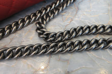 画像をギャラリービューアに読み込む, CHANEL/シャネル ボーイシャネルチェーンショルダーバッグ ソフトキャビアスキン レッド/シルバー金具 ショルダーバッグ 700070069