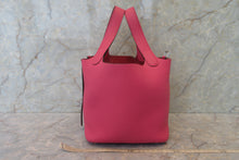 將圖片載入圖庫檢視器 HERMES/エルメス ピコタンロックPM トリヨンクレマンス ローズショッキング U刻印 ハンドバッグ 700090036