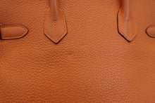 Load image into Gallery viewer, HERMES BIRKIN 30 Clemence leather Orange □P Engraving Hand bag 800060140