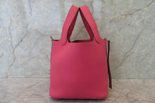 將圖片載入圖庫檢視器 HERMES/エルメス ピコタンロックPM トリヨンクレマンス ローズショッキング U刻印 ハンドバッグ 700090036