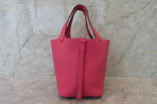 將圖片載入圖庫檢視器 HERMES/エルメス ピコタンロックPM トリヨンクレマンス ローズショッキング U刻印 ハンドバッグ 700090036