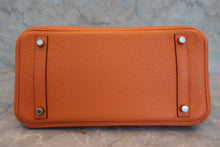 Load image into Gallery viewer, HERMES BIRKIN 30 Clemence leather Orange □P Engraving Hand bag 800060140