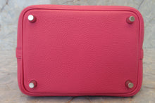 將圖片載入圖庫檢視器 HERMES/エルメス ピコタンロックPM トリヨンクレマンス ローズショッキング U刻印 ハンドバッグ 700090036