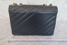 Load image into Gallery viewer, CHANEL Bias stitch chain shoulder bag Caviar skin Black/Gold hadware Shoulder bag 800030067