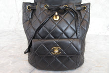 画像をギャラリービューアに読み込む, CHANEL/シャネル マトラッセチェーンリュック ラムスキン ブラック/ゴールド金具 リュック 700080045