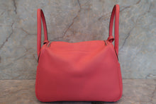 Load image into Gallery viewer, HERMES LINDY 26 Evercolor leather Rose azalee  A Engraving Shoulder bag 700070096