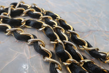 Load image into Gallery viewer, CHANEL Bias stitch chain shoulder bag Caviar skin Black/Gold hadware Shoulder bag 800030067