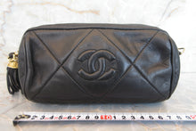 Load image into Gallery viewer, CHANEL CC mark fringe chain shoulder bag Lambskin Black/Gold hadware Shoulder bag 700070076