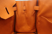 Load image into Gallery viewer, HERMES BIRKIN 30 Clemence leather Orange □P Engraving Hand bag 800060140