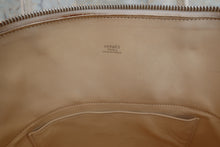 Load image into Gallery viewer, HERMES BOLIDE 35 Clemence leather White □J Engraving Hand bag 700100052