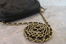 Load image into Gallery viewer, CHANEL CC mark fringe chain shoulder bag Lambskin Black/Gold hadware Shoulder bag 700070076